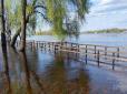Десна виходить з берегів, затоплюючи луки та дороги водопілля. Укргідрометцентр розповів, коли висока вода досягне Києва